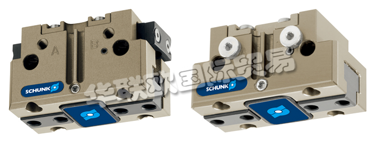 SCHUNK機(jī)械爪手JGP64-1帶雙平動機(jī)械手的旋轉(zhuǎn)頭,可在機(jī)器內(nèi)同時裝載和卸載工件。在壓縮空氣的作用下,橢圓形活塞上下移動。楔式結(jié)構(gòu)的有角度活動表面使基爪能夠同步平動。